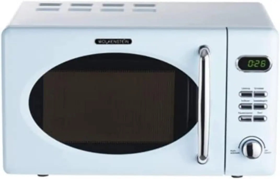 WOLKENSTEIN Stand Mikrowelle 700W Hellblau 26x45cm WMW720 LB – noir/blanc/gris