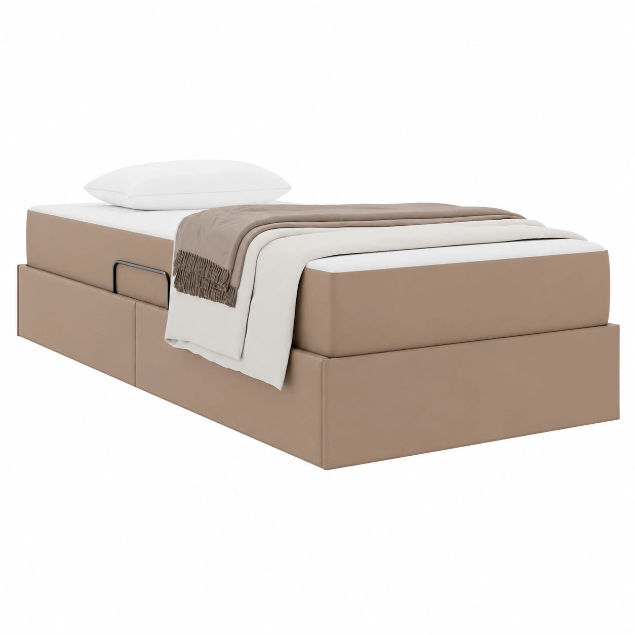 Lit, 2 pièces, réglable, avec rangement, en cuir, pour la chambre