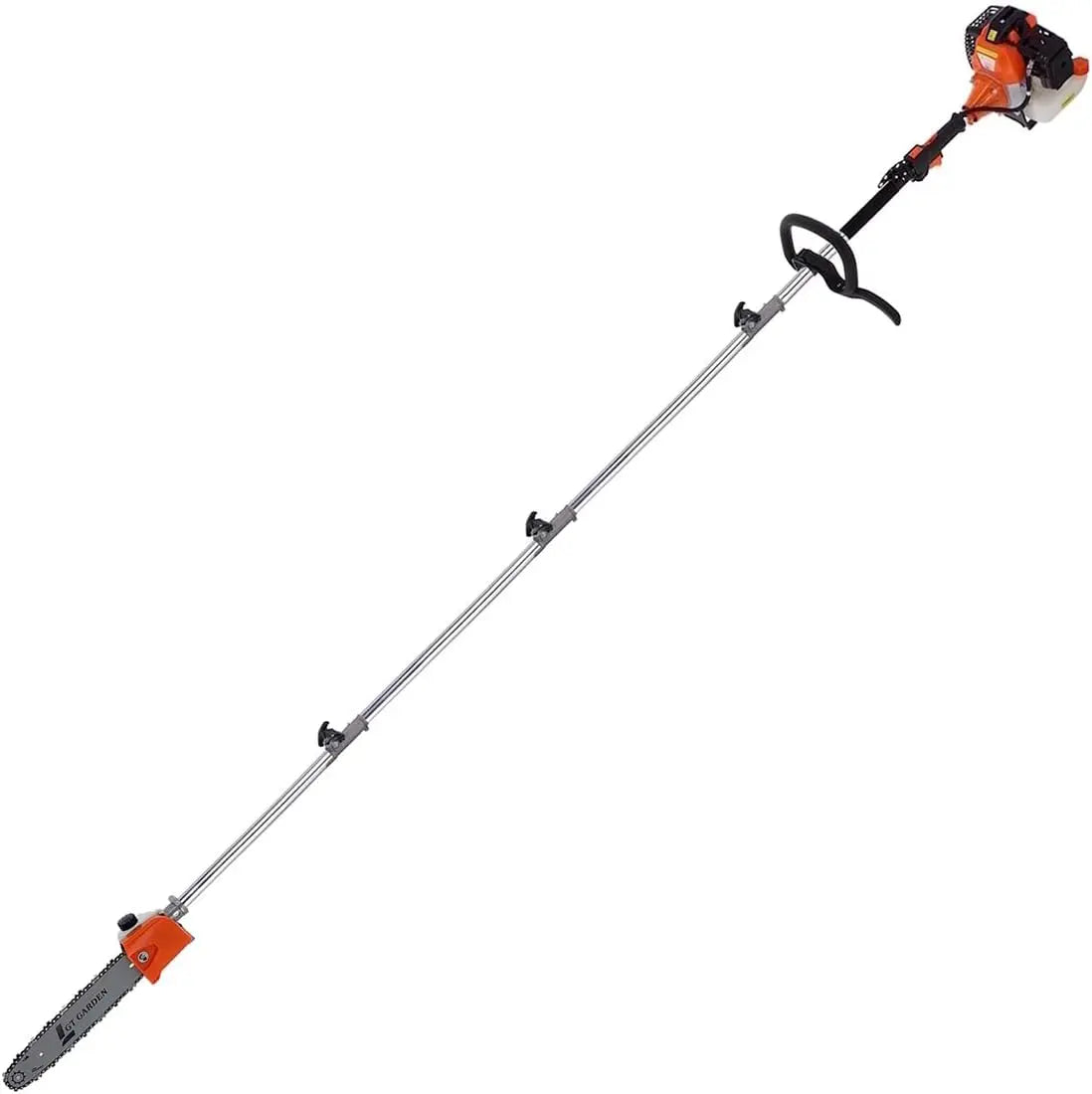 GT Garden Élagueuse thermique sur perche outil de taille – 2,2 kW, gris