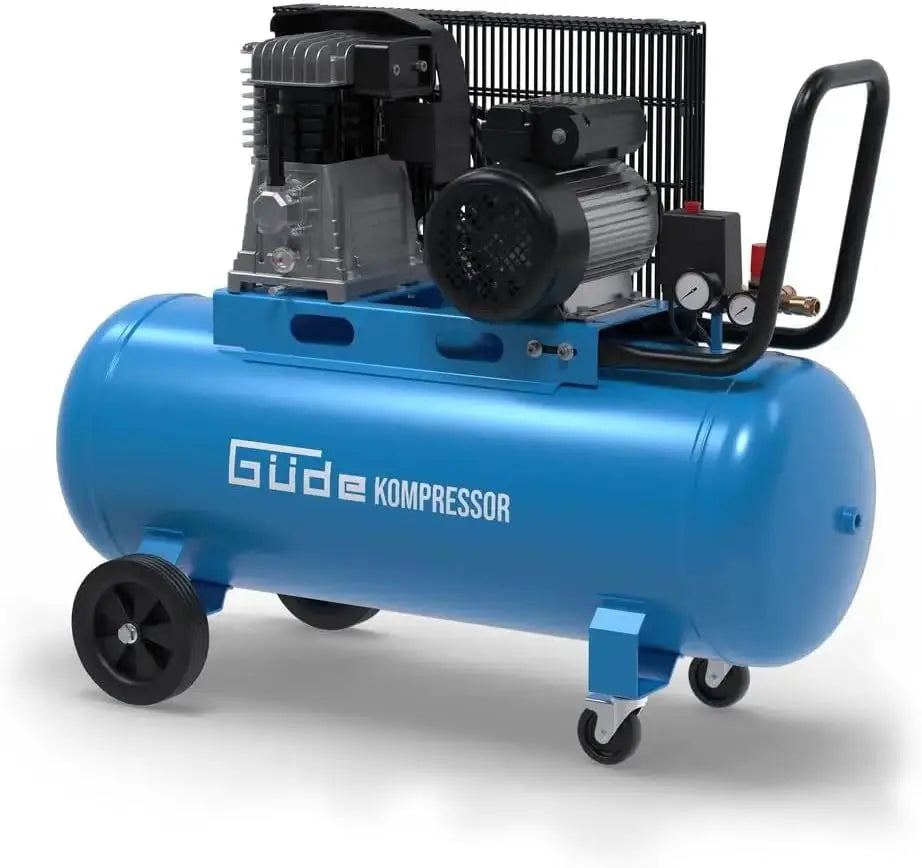Güde Compresseur d'air comprimé 420/10/100/230 V Compresseur d'air 10 bar 100 l – bleu/gris/noir