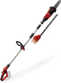 Einhell Taille-haie Multifonction 2en1 sans Fil GE-HC 18 Li T-Solo – gris/rouge