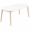 Table à manger, extensible, coloris blanc, pour la salle à manger
