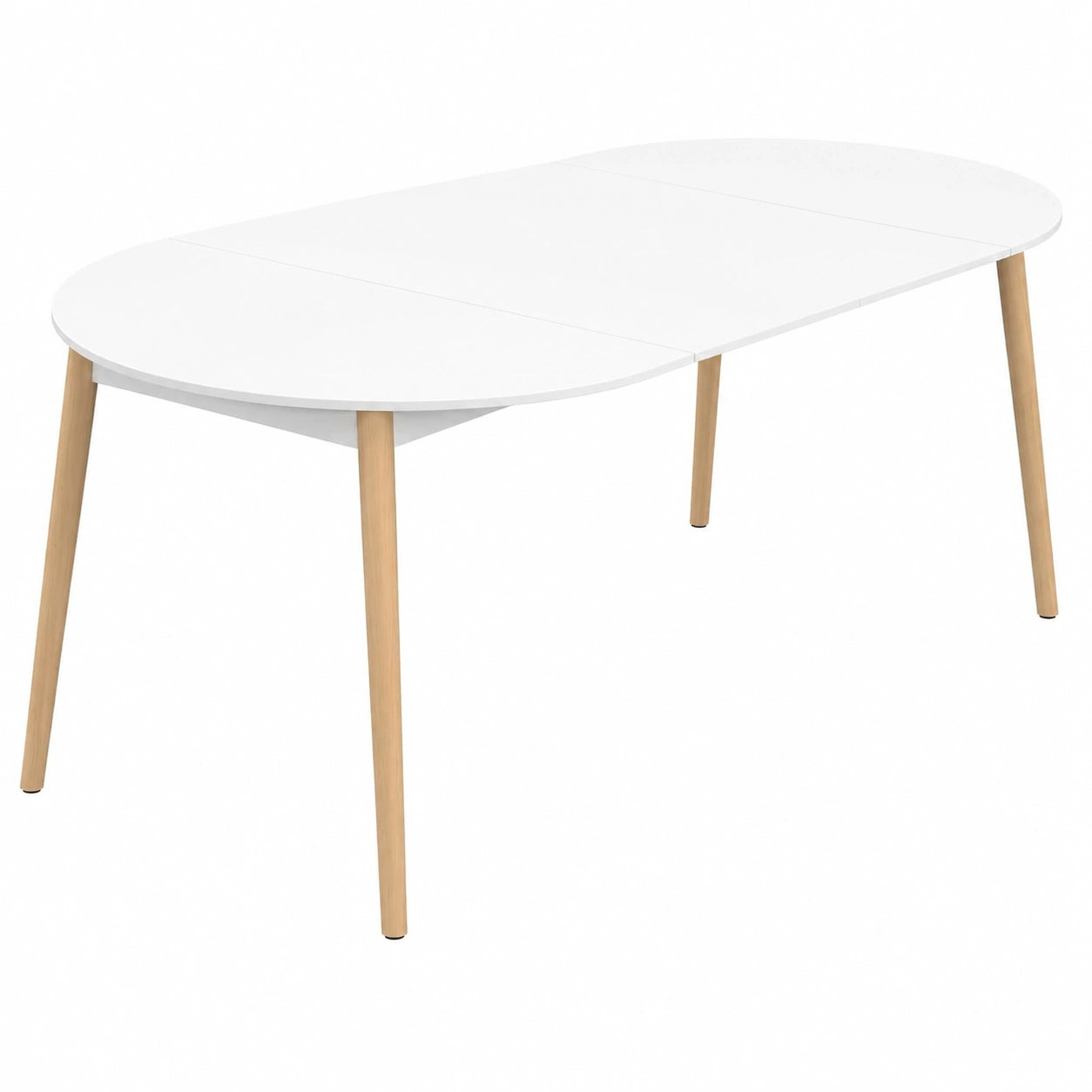 Table à manger, extensible, coloris blanc, pour la salle à manger