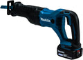 Makita Scie sabre sans fil 18V LXT 2x5,0 Ah dans coffret - MAKITA DJR186RTE – noir/bleu