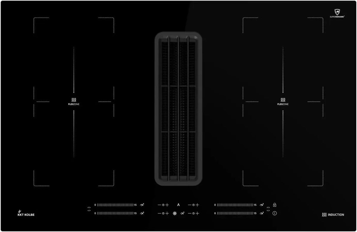 KKT KOLBE DownDraft Plaque à induction – noir