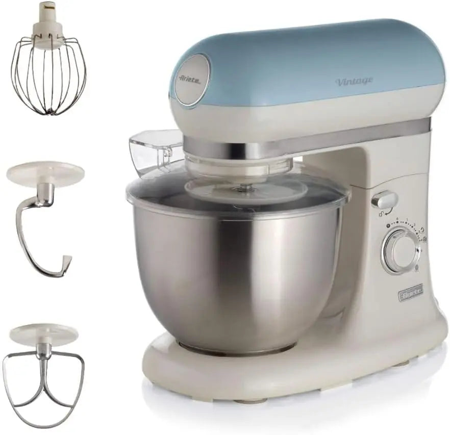 Ariete Pétrin Vintage 1588 robot pâtissier – 1200 W, 5,5 Litres, bleu