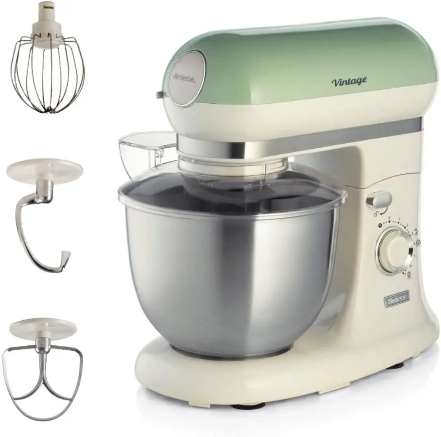 Ariete Pétrin Vintage 1588 robot pâtissier – 1200 W, 5,5 Litres, vert