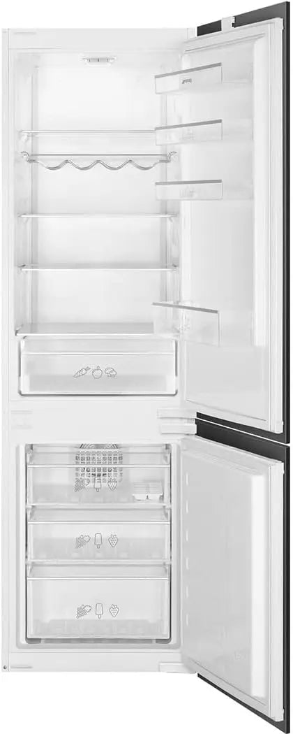 SMEG Réfrigérateur congélateur encastrable C3170NE – 262 l / 193 litres, gris