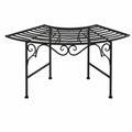 Banc, en acier, coloris noir, pour les espaces de vie