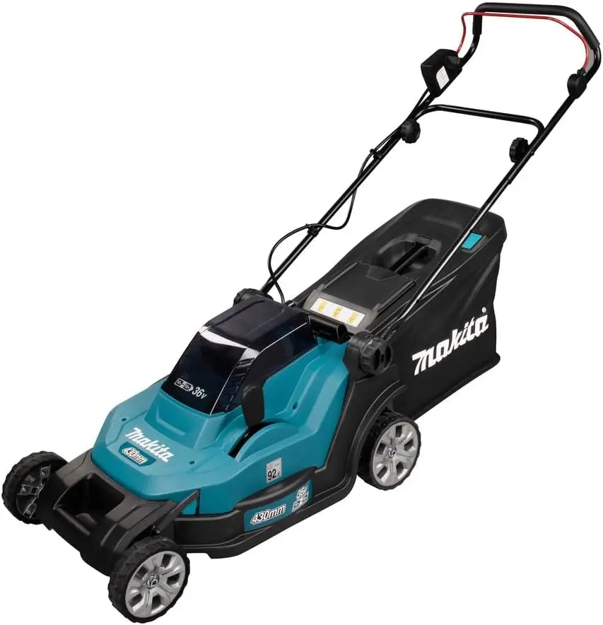 Makita Tondeuse 36 v 2 x 18 v li-ION sans Batterie ni Chargeur - dlm432z – noir/gris/bleu