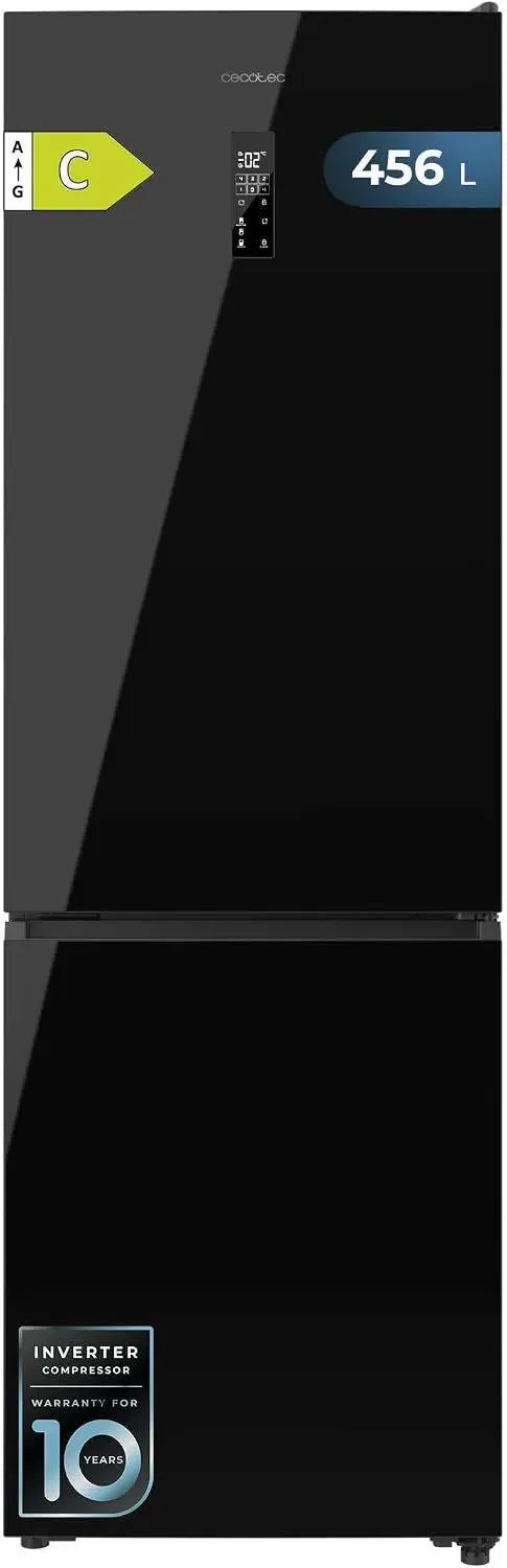 Cecotec Réfrigérateur Combi 456L Total No Frost Bolero CoolMarket Combi 456 noir Glass C. Hauteur 201cm