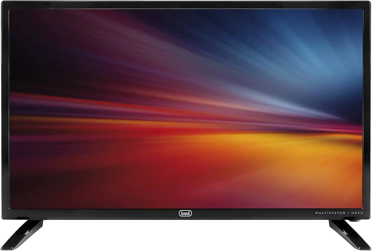 Trevi LTV 2401 SA2 téléviseur LED 24' avec décodeur numérique terrestre DVBT-T2 10 Bits et Satellite – 60 Hz, noir