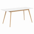 Table, extensible, coloris blanc, pour les espaces de vie
