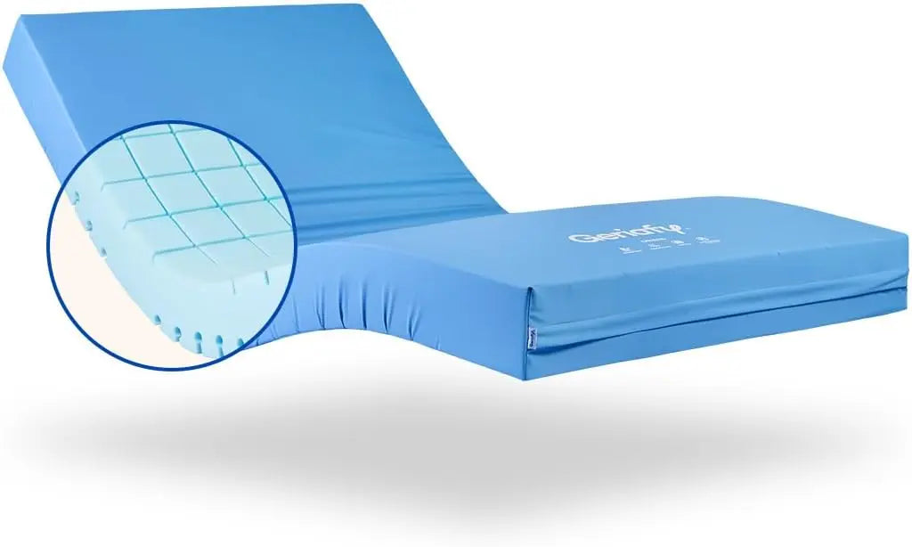 Geriafy Matelas pour lit électrique Origin HR imperméable 90x190 cm – bleu