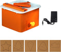 Coupe-carton électrique Outil de Coupe Artisanal Sûr pour Enfants Machine de Découpe Cercle -carton – 45 W, orange/rouge