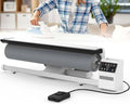 Machine à Repasser Professionnelle à Rouleaux avec écran Tactile et Commande au Pied – 2950 W, gris
