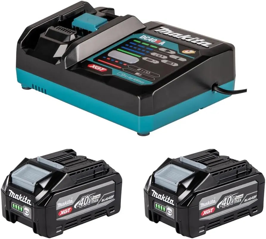 Makita Batterie Power Source Kit XGT 2X 4,0 Ah – 144 Wh, gris/noir