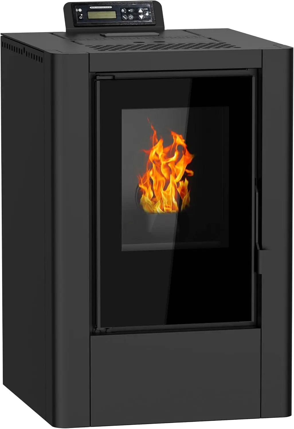 NEMAXX P6Mi Poêle à granulés 6 kW A+ jusqu'à 120 m³ – noir