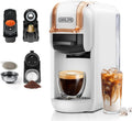 Cafelffe Machine à café à dosettes 4 en 1 MK-603 avec infusion chaude ou froide – 0,6 L, blanc