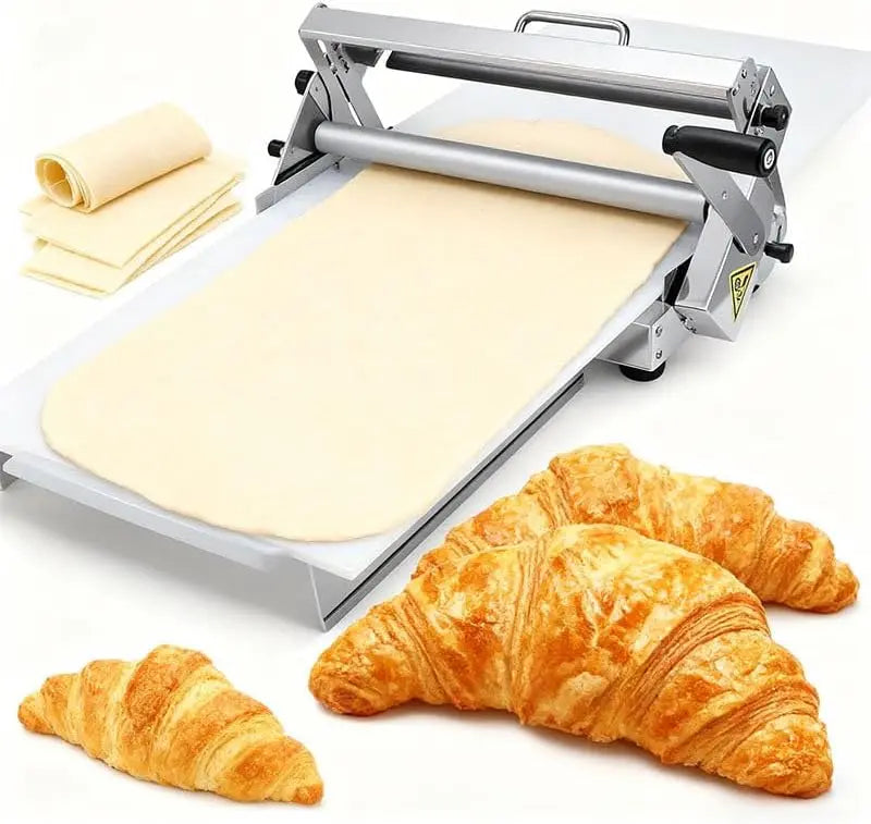 Laminoir à Pâte Manuel Pliable – 40 x90 cm, blanc/orange/gris