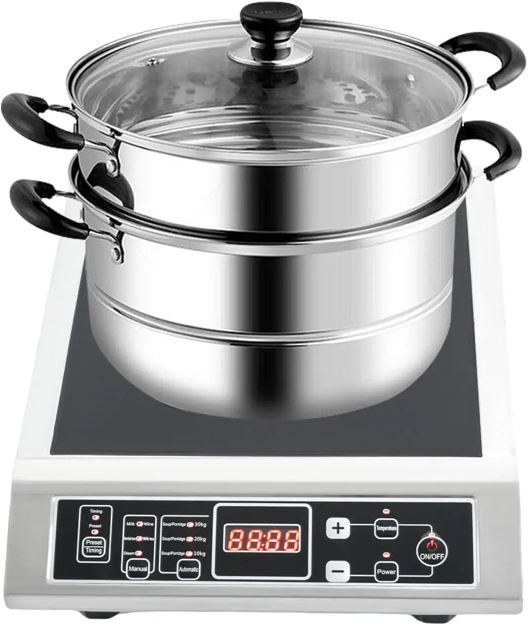 Plaque de cuisson à induction – 3500 W, gris/noir