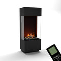 GLOW FIRE Cheminée à Vapeur d'eau OGF 1 - Cheminée électrique avec Flammes 3D LED réalistes – 55 x136 x40 cm, noir