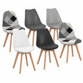 Chaise, coloris noir et blanc, pour la salle à manger ou la cuisine
