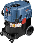 Bosch Professional aspirateur eau et poussière GAS 35 L AFC avec 1 filtre plissé plat cellulose – 1380 W, bleu/noir/gris
