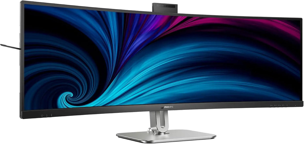 PHILIPS Écran 49B2U6900CH - Écran incurvé de 49 Pouces DQHD – RJ45, noir
