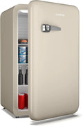 KLARSTEIN Audrey Evo Réfrigérateur Rétro – 112 L, crème