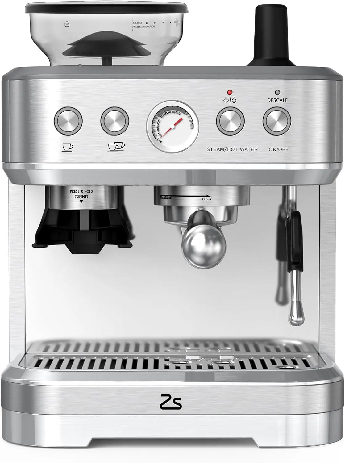Machine à café Machine à expresso semi‑automatique – 1500 W, gris