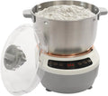 7L Machine à Pâte Automatique 250W- électrique En Acier Inoxydable Avec Fonction Fermentation – 50 HZ, argenté