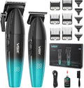 VGR 640 Tondeuse à cheveux Professionnelle Pour Hommes Avec Écran LED – gris/noir