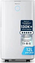 Pro Breeze Déshumidificateur Compresseur 12 L/jour avec capteur d'humidité automatique – gris/bleu