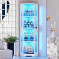 BROTTAR 65' Vitrine en Verre avec Éclairage LED – blanc