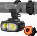 Magicshine Éclairage vélo HORI1300S et SEEMEE150 MAG Avant et arrière – gris/noir