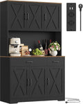 HOCSOK Armoires Cuisine – 105 x180 cm, gris/noir