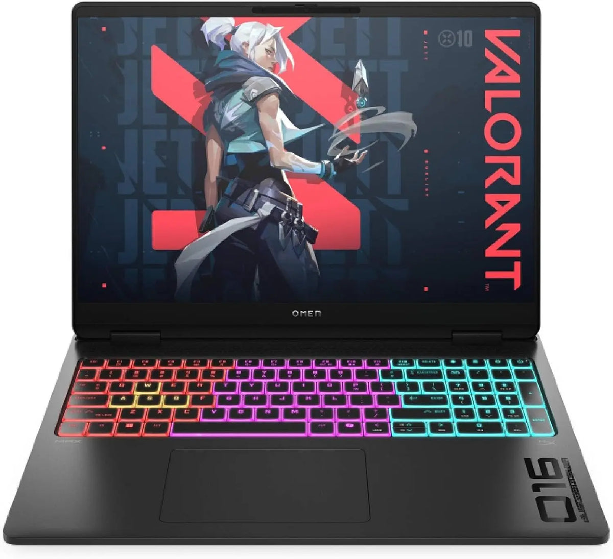 HP Omen Max 16-ah0001sf Ordinateur portable pour le jeu 16' WQXGA IPS 240 Hz – Nvidia GeForce RTX 5080, 32 Go / 1024 Go, noir
