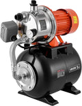 VEVOR Groupe de Surpression 1176 W 19 L Pompe avec Réservoir de Pression – 5000 L/h, gris/noir