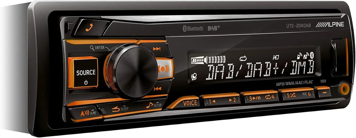 Alpine Electronics UTE-204DAB Autoradio 1DIN Dab Bluetooth Noir Illumination RVB – 50 W