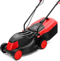 Lehmann Tondeuse à Gazon Électrique – 1200 W, noir/gris/rouge