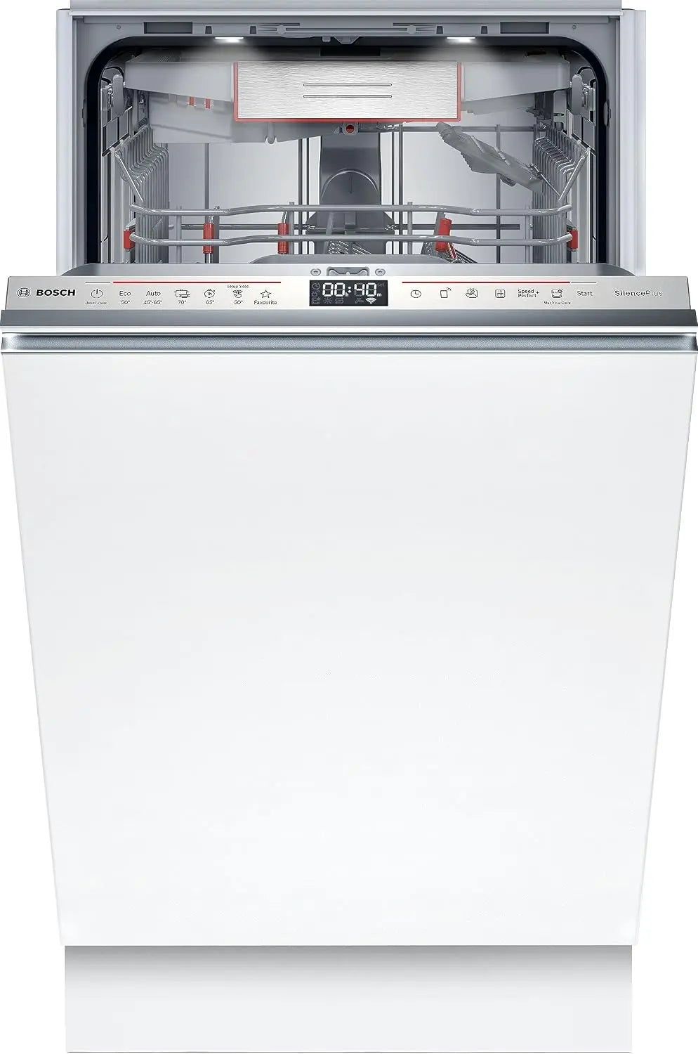 Bosch SPV6EMX05E - Série 6 - Lave-vaisselle tout encastrable - 45 cm - 10 couverts - Silence Plus 42 dB – gris