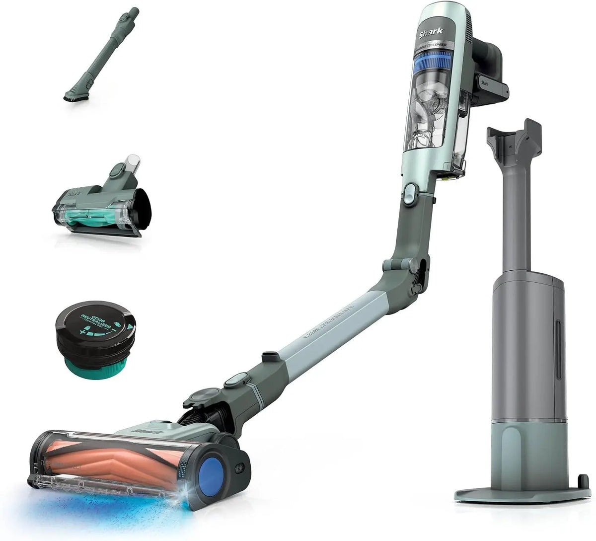 Shark PowerDetect Speed Clean & Empty aspirateur – sans fil, IA3243FRT, gris