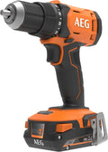 AEG Perceuse-Visseuse PRO18V 60 Nm 1,6 kg BS18G4-202C Batterie 2,0Ah – gris/orange