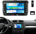 CAMECHO VW CarPlay Autoradio pour VW Golf 5 6 Polo 6R avec Android Auto – noir/gris