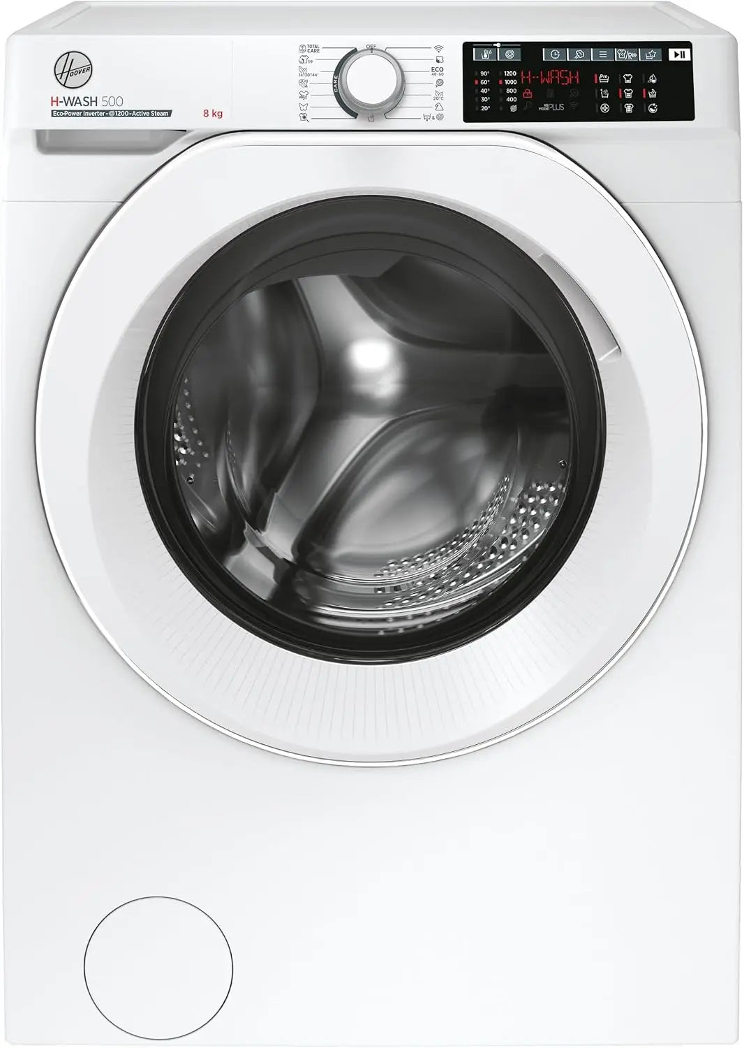 Lave-linge hublot HOOVER H-WASH 500 HW 28AM/1-S - 8 kg - Induction - 1200 trs/min - Classe A - Connecté