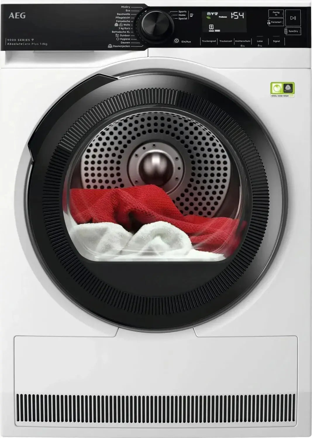 AEG Sèche-linge WiFi à pompe à chaleur - Série 9000 AbsoluteCare Plus - Détermination de l'humidité – gris/noir