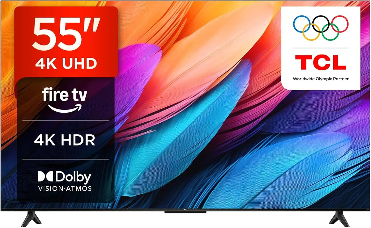 TCL 55PF650A 55' 4K Ultra HD Fire téléviseur téléviseur connecté avec Dolby Vision & Atmos – noir