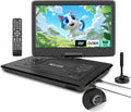 KCR Lecteur DVD portable 15,6 pouces pour enfants et voiture – DVB-T2, gris