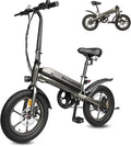 Vélo Électrique Pliable 16x3.0 – gris/noir